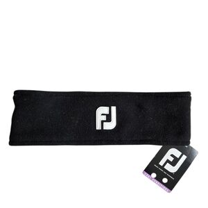 Footjoy Golf Black Fleece Cold Gear Ear Warmer Headband with Logo NWT
